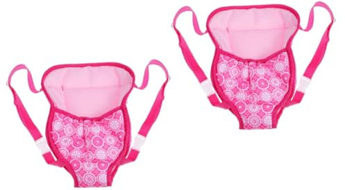 WHAMVOX 2 Stück 18 Tragehilfe für Babypuppen amerikanische Puppen Tragerucksack für Babypuppen Puppenträger Puppen-Tragegurt Puppen-Tragehilfe Puppen Babytrage Puppenschlinge Rosa