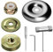 7 Stück Freischneider Ersatzteil Unkrautbürste Zubehör für Motorsense, Universal Freischneider Adapter, Ersatzteile für Motorsense Rasenmäher Ersatzteile, Rasentrimmer Messer Blade Adapter Kit