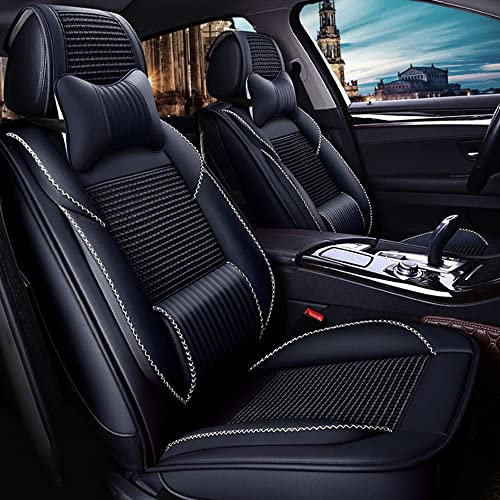 maiqiken Autositzbezug für Toyota Tacoma, FJ Cruiser, RAV4 EV, RAV4 Hybrid, Komplettset 5-Sitze, Deluxe - Schwarz
