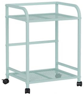 Xumh2024-3 PC stand for Floor Home Printer Shelf PC Tower Stand CPU Floor Stand Under Desk with Lockable Castor Wheels Sturdy PC Trolley for Gaming Desk PC Accessories CPU Stand(Blue)