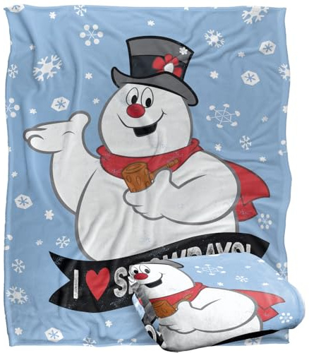 FROSTY THE SNOWMAN Blanket, 152 x 127 cm I Love Snowdays Silky Touch Super Soft Throw Blanket