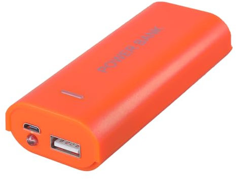18650 Powerbank-Hülle mit USB-Ausgang für Handy, Tablet, Akku-Ladegerät mit LED (Batterie nicht enthalten)