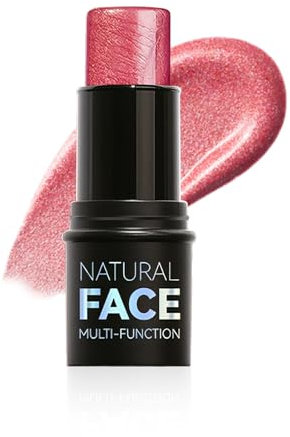 Qwesure Xixi 2-in-1 Highlighter & Konturenstift Matt-Textur mit Natürlichem Schatteneffekt für 3D Stereo Lighting Langzeithaltbare Makeup Creme Vegan Seidig-weiche Anwendung #3rose