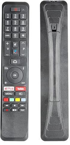 CT-8556 RC34160N - Telecomando IR compatibile con Toshiba TV 43UA3A63DG 65UA2B63DG 43UA6B63DG 43LA2B63DG 50UA4B63DA 65UA3A63DG con tasti Netflix YouTube (non funzione vocale)