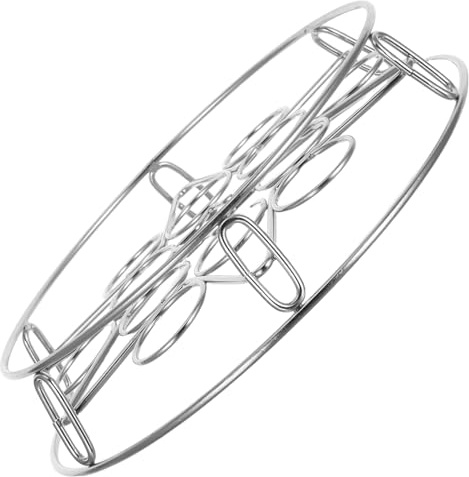 ULTECHNOVO Stainless Steel Round Steamer Rack Stackable Food Steaming Tray for Eggs Vegetables Dumplings Fit for Pressure Cookers and Kitchen Pots Efficient Multiuse Cooking Tool
