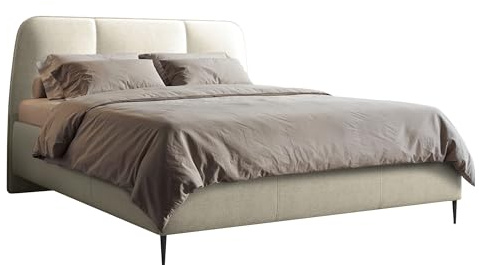 Mirjan24 Polsterbett Onuzo mit Bettkasten, modernes Doppelbett inkl. Lattenrost, Elegantes Bett mit gepolstertes Kopfteil, Verschiedene Größen (Margo 227.03, 160 x 200 cm)