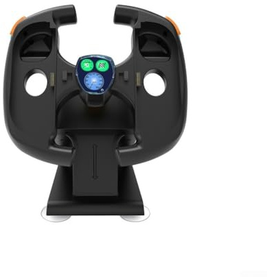 zeroupshop Racing Steering Wheel Holder for Switch 2, Rechargeable ABS Gaming Stand with Enhanced Stability, Compact 17x10x25cm Bracket for Sim Racing Setup, Black