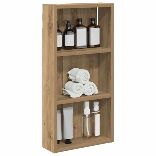 vidaXL Badezimmer-Wandschrank Kunsthandwerk Eiche 30 x 10 x 60,5 cm