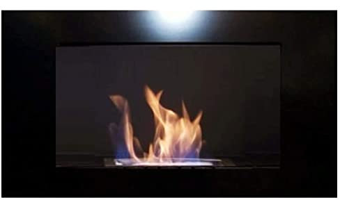 Bio Ethanol und Gelkamin - Wandkamin - Modell Diana Deluxe - Inklusive Kaminzubehör - Wählen Sie aus 5 Farben - Farbwahl (Schwarz)