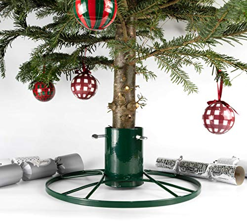 Bosmere G481 Moderne Christbaumständer 4 Zoll, grün glitzern