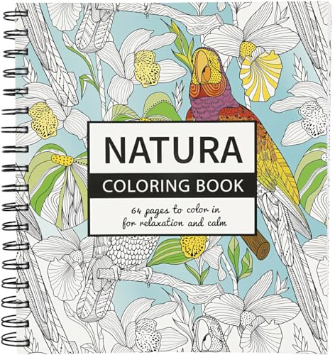 Antistress-Malbuch, Größe 19,5 x 23 cm, 64 Seiten, natura, 1 Stück
