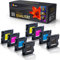 123Color 8X Patronen kompatibel für Ricoh Aficio SG 2100 SG 2100 N SG 3100 SNW SG 3110 DN SG 3110 DNw SG 3110 n SG 3110 sfnw SG 7100 DN SG K 3100 DN Schwarz Cyan Magenta Yellow GC 41 GC41