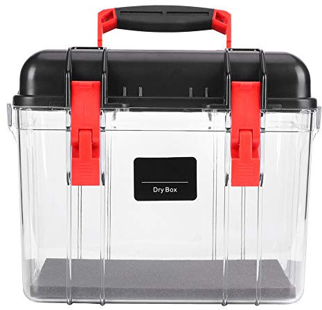 Akozon Boîte étanche à l'humidité pour Appareil Photo numérique R15 Plastique Noir équipement Photographique étui étanche à l'humidité étanchéité de la lentille séchage boîte de Rangement Anti-moisis