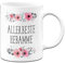 Tassenbrennerei Original - Tasse mit Spruch Allerbeste Hebamme mit Blümchen als Geschenk Geburtshelferin (Weiß, Hebamme)