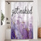 Uiiooazy Duschvorhang Violett Weiß Marmoriert Duschvorhang Anti Schimmel Wasserdicht Polyester Stoff Waschbar Blickdicht Bad Vorhang mit 8 Haken für Badezimmer 120Bx200Hcm
