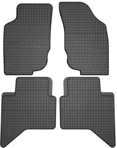 SMK Gummimatten auto fußmatten Satz passend für Toyota Hilux VII 2005-2015 Erleben Sie einen neuen Standard des Reisens mit rutschfesten auto fussmatten - Mehrjahres- auto teppiche für alle Straßenver