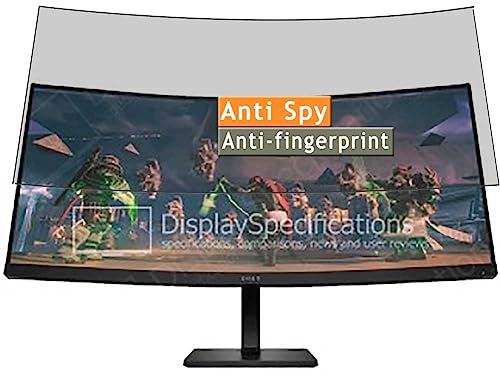 Vaxson Protector de Pantalla de Privacidad, compatible con HP Omen 34c 34 Monitor [No Vidrio Templado ] Película Protectora Film Guard