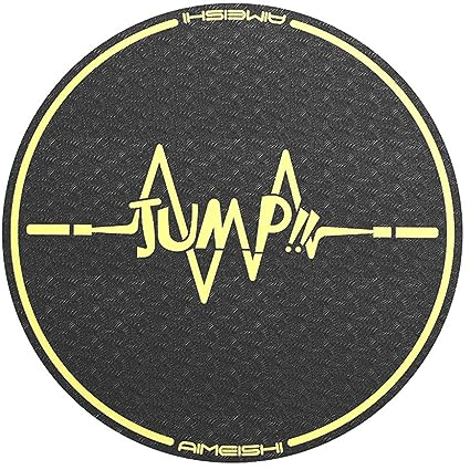 Alfombrilla de Cuerda para Saltar Antideslizante Alfombrilla de Entrenamiento Amortiguador Colchoneta para Saltar Cuerda para Ejercicio, Cardio, Yoga (Size : 100 * 100cm*6mm)