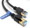 Dbilida Cat 8 Netzwerkkabel Ethernet Kabel 15M, 40Gbps 2000MHz, 26AWG, S/FTP, Innen Außenbereich Cat 8 Lan Kabel Patchkabel Wasserdicht UV-beständig für PS5 Router Modem Switch Laptop