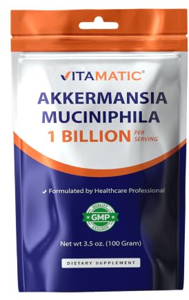 Vitamatic Akkermansia Muciniphila Gut Health - Polvo de 100 gramos