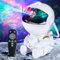 TOCVEOE Astronaut Sternenhimmel Projektor LED Sternenprojektor mit 8 Nebelmodi 2 Sternenmodi Einstellbare Helligkeit und Geschwindigkeit Fernbedienung und 360° Rotation für Kinder und Erwachsene