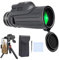 Monocular Telescope for Smartphone Compact Waterproof, High Magnification Monocular with Tripod 80x100 High Magnification Bak-4 Prism for Birdwatching/Hiking/Hunting/Stargazing