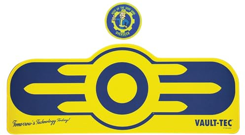 Fallout Vault-Tec XL - Juego de almohadilla y posavasos para videojuegos - Producto con licencia oficial