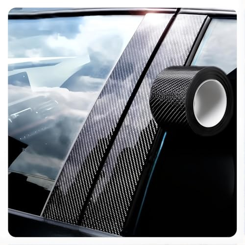 lioidres einstiegsleisten kohlefaser Aufklebe. Für Benz CLK W208 W209 2001-2009 3D Selbstklebend Autofolie aus Vinyl (3cm,5cm,7cm,10cm),A 3CM