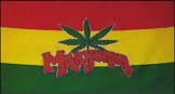 Flagge Marihuana 90x150cm, Grün-Weiß, Polyester, Außenbereich, Cannabis-Events