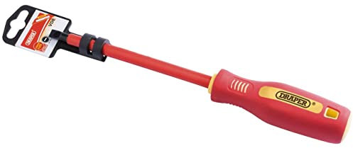 Draper 46520 Fully Insulated Plain Slot Screwdriver, 8mm x 175mm