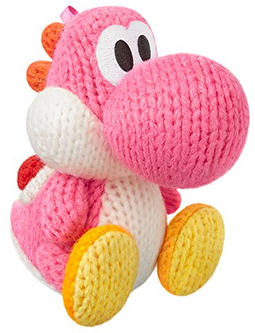 Amiibo Rose Fil Yoshi (Yoshi's Woolly World Series) for Nintendo Wii U, Nintendo 3DS/Pink