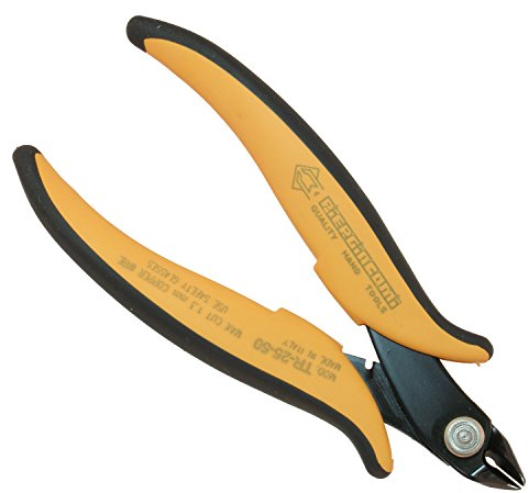 Piergiacomi - TR2550 utensile Testa Media - Lunghezza 135mm - Taglienti inclinati a 50° per Il Taglio Raso di Rame o Altri Materiali duttili - Fino a 1.30 (Ø mm) 16 (awg) - Arancione - Made In Italy