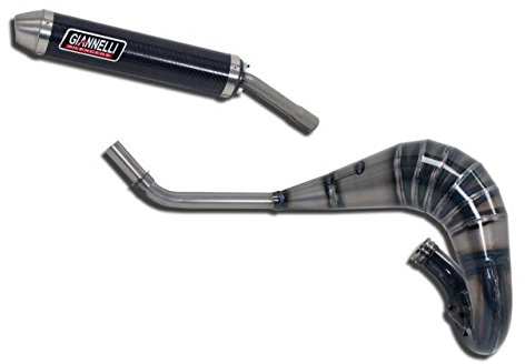 Pot Echappement GIANNELLI Enduro 2T Carbonne Homologue Aprilia RX / SX 50cc (D50B1)