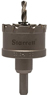 Starrett Carbide Tipped Hole Saw - CTD50 TCT Deep Cut Holesaw Cutter - For Metal Stainless Steel Iron Aluminium - 50mm