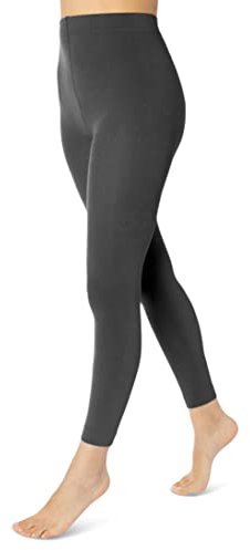 sockenkauf24 Damen THERMO Leggings mit Innenfleece extra warm Winter Leggings WP (38/40, Anthrazit)