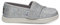 TOMS Niñas Tiny Glitter Alpargata Mocasines Planos, Plateado, 24.5 EU