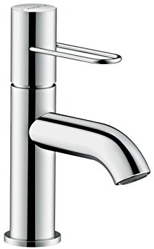 AXOR Wasserhahn Uno (Armatur mit Auslauf Höhe 70 mm und Zugstangen-Ablaufgarnitur) Chrom