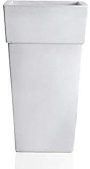 Bama BAM317 Vaso Piramide, Bianco