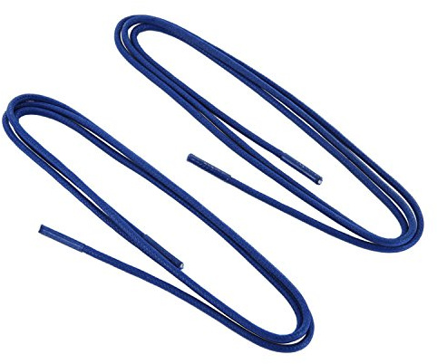 Collonil 1 Paar Schnürsenkel rund dünn gewachst Längen (75 cm, Royalblau)