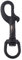 Sharplace Karabinerhaken mit Drehgelenk 360 drehbar rostfrei Haken, Schwarz, 90 mm