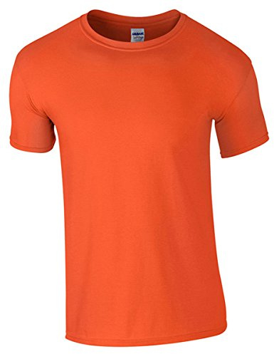 Gildan Mens Short Sleeve Soft-Style T-Shirt (3XL) (Orange)