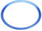 Keenso Auto Lenkrad Ring, Auto Lenkrad Emblem Ringe Aluminiumlegierung Lenkrad Ring Verkleidung mit Selbstklebendem Band Ersatz für A1 A3 Q3 (Blau)