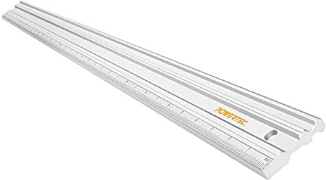 POWERTEC 38 Inch Machinist Aluminum Straight Edges, with .003'' Tolerance for Checking Surface Warp, Marking/Scribing Lines - Used w/Feeler Gauges for Automotive Repairs, Cylinder Head Checks (71332)