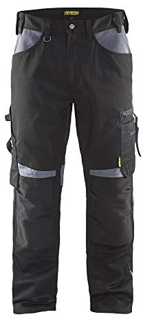 Blaklader 155618609994C150 Handwerker Arbeitshose ohne Nageltaschen, Schwarz/Grau, Größe C150