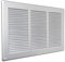La Ventilazione GAL3424R - Rejilla de ventilación rectangular de aluminio pintado en plata, con red antiinsectos, dimensiones 340 x 240 mm