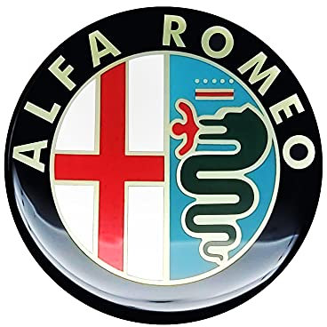 Alfa Romeo 21857 Aufkleber 3D Offiziellen Logo Old 55 mm