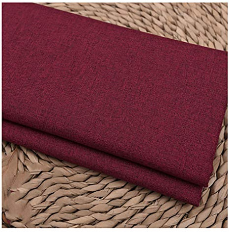 XCYYBB Tela De Saco,100% Lino Puro,Tela De Lino Y Algodón Natural para Manualidades Decoración,Tejido Medio para Artesanía,Pintura,Remiendo,Revestimiento De Ropa Y Luz Vino T5 Tinto 1.5×2m