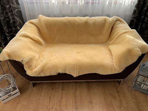 Sheepmania Lammfell Relugan, hautfreundliches, dichtes Schaffell, im Relugan-Verfahren gegerbt, in vielen Größen und Formen erhältlich: als Teppich, Überwurf, Decke, Unterlage im Kinderwagen