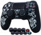 Housse de Protection en Silicone pour pour contrôleur PS4/Slim/Pro, Housse en Silicone Souple et antidérapante pour Laser HRAO avec Accessoires de Capuchon de poignée de Pouce x 10.