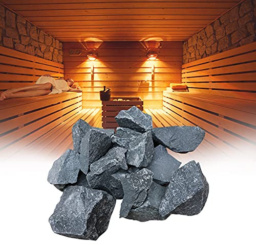 ZhiLianZhao Volcanic Rock Sauna Stone, Volcanic Rock Landscaping Rocks, for Fire Bowls, Fireplaces And Indoor, Outdoor Fireplaces, Sauna Stoves